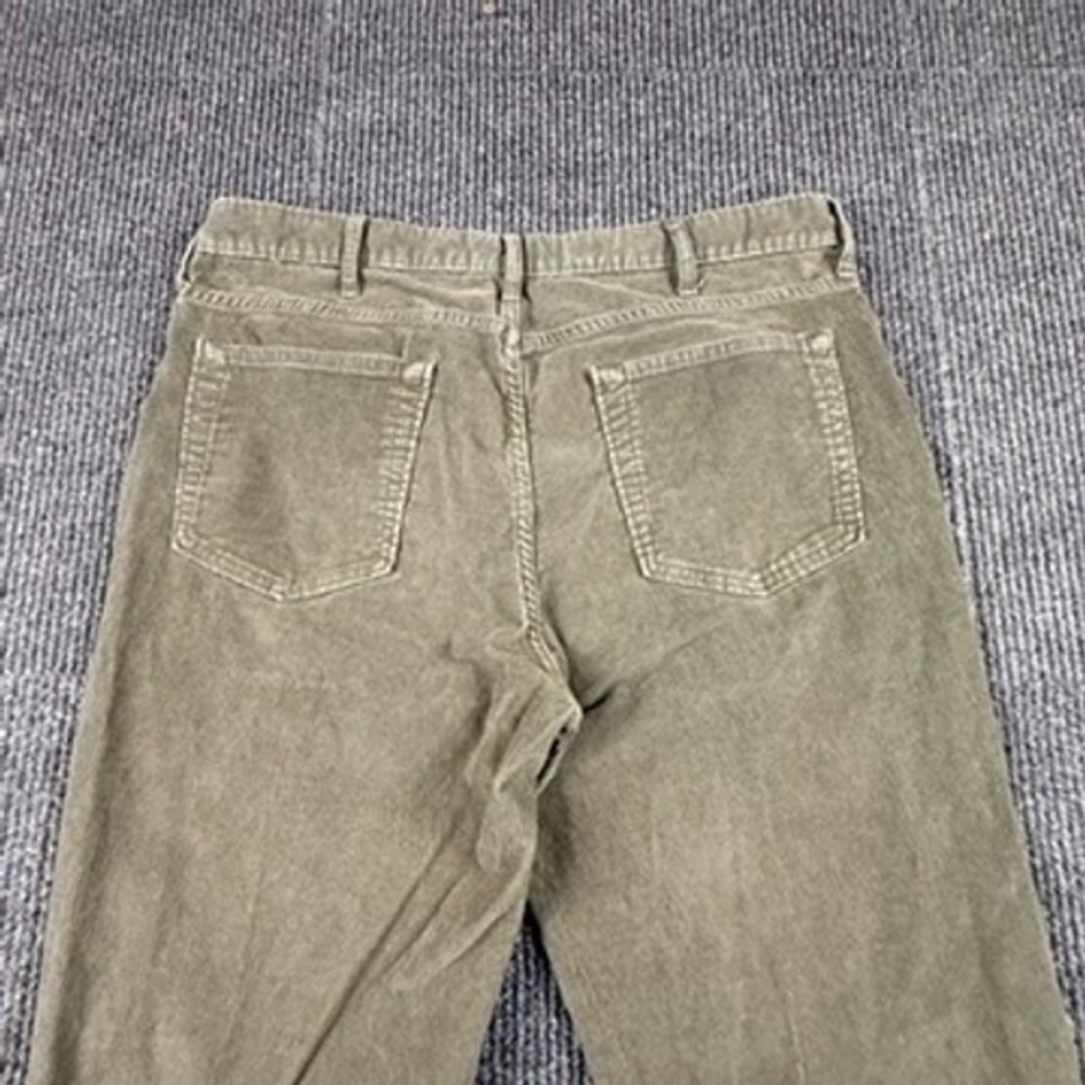 Lands End Mens Size 35 Traditional Fit Corduroy Pants Olive Green Stretch 501617 - Picture 11 of 12